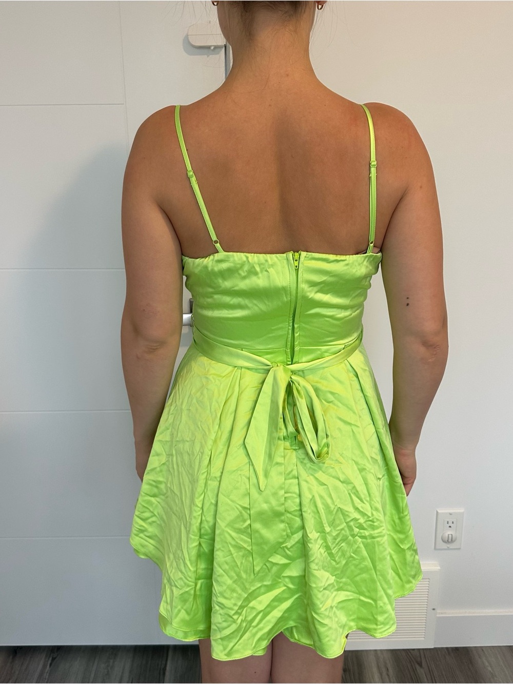 Satin mini dress